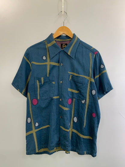 【中古品】【メンズ】 NEEDLES ニードルス ONE‐UP SHIRT C/L KIMONO MR102 SS SHIRT ワンナップシャツ ショートスリーブ キモノ 140-260610-kt-16-min サイズ：S カラー：ブルー系 万代Net店
