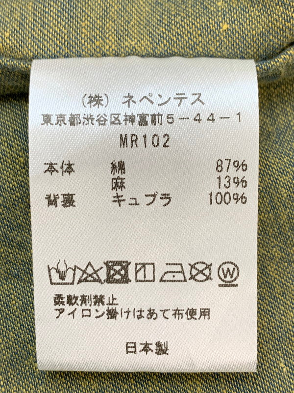 【中古品】【メンズ】 NEEDLES ニードルス ONE‐UP SHIRT C/L KIMONO MR102 SS SHIRT ワンナップシャツ ショートスリーブ キモノ 140-260610-kt-16-min サイズ：S カラー：ブルー系 万代Net店