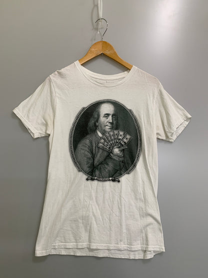 【現状渡し品】【メンズ】 USED ユーズド BENJAMINS SS TEE Tシャツ 146-260523-zi-19-min サイズ：M カラー：ホワイト 万代Net店