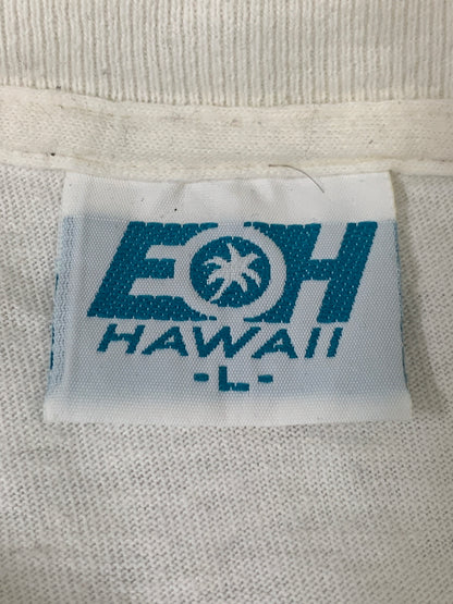 【中古品】【メンズ】 EOH HAWAII イーオーエイチハワイ 90S COMPLATE SS PRINT TEE Tシャツ 146-260523-zi-20-min サイズ：L カラー：ホワイト 万代Net店