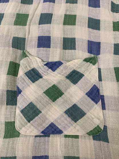 【現状渡し品】【メンズ】 SUGAR CANE シュガーケーン STYLE EYES SS SHIRT シャツ 145-260523-zi-18-min サイズ：M カラー：ホワイト/グリーン/ブルー 万代Net店