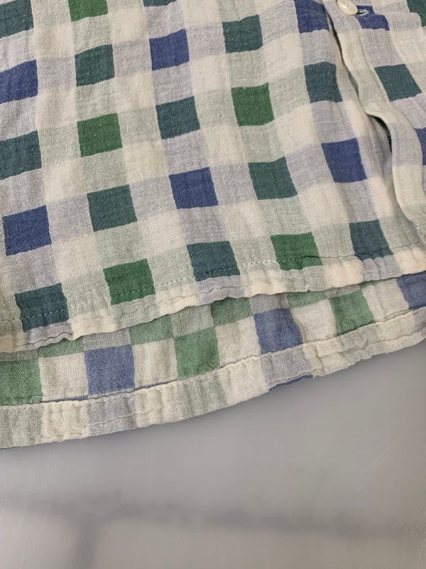 【現状渡し品】【メンズ】 SUGAR CANE シュガーケーン STYLE EYES SS SHIRT シャツ 145-260523-zi-18-min サイズ：M カラー：ホワイト/グリーン/ブルー 万代Net店
