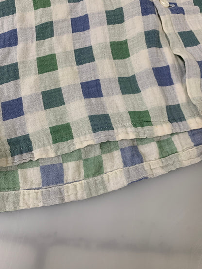 【現状渡し品】【メンズ】 SUGAR CANE シュガーケーン STYLE EYES SS SHIRT シャツ 145-260523-zi-18-min サイズ：M カラー：ホワイト/グリーン/ブルー 万代Net店