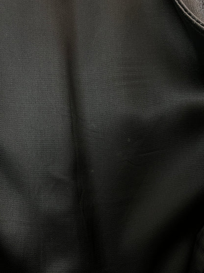 【中古品】【メンズ】 PESCI ペッシ LEATHER VEST レザーベスト イタリア製 トップス 146-260715-yn-19-min サイズ：50 カラー：ブラック 万代Net店
