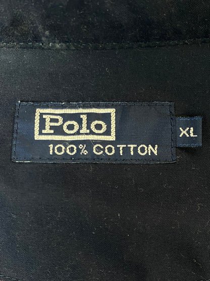 【現状渡し品】【メンズ】 POLO RALPH LAUREN ポロ・ラルフローレン LS COTTON JACKET コットンジャケット スイングトップ アウター 146-260605-kt-03-min サイズ：XL カラー：ネイビー 万代Net店
