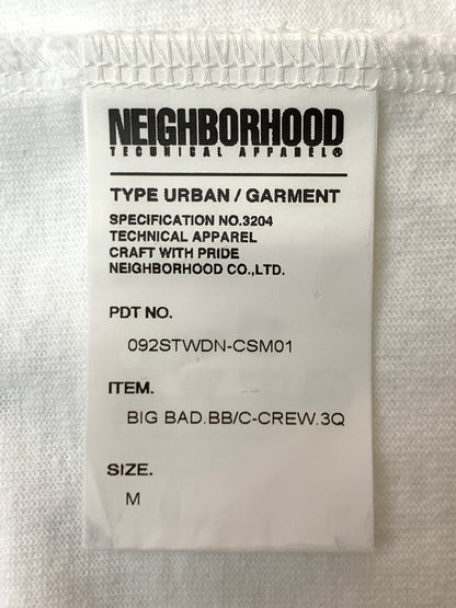 【中古品】【メンズ】 NEIGHBORHOOD ネイバーフッド ×DISNEY ディズニ RAGLAN TEE 七分袖Tシャツ 142-260531-AS-33-min サイズ：M カラー：ホワイト/ブルー 万代Net店