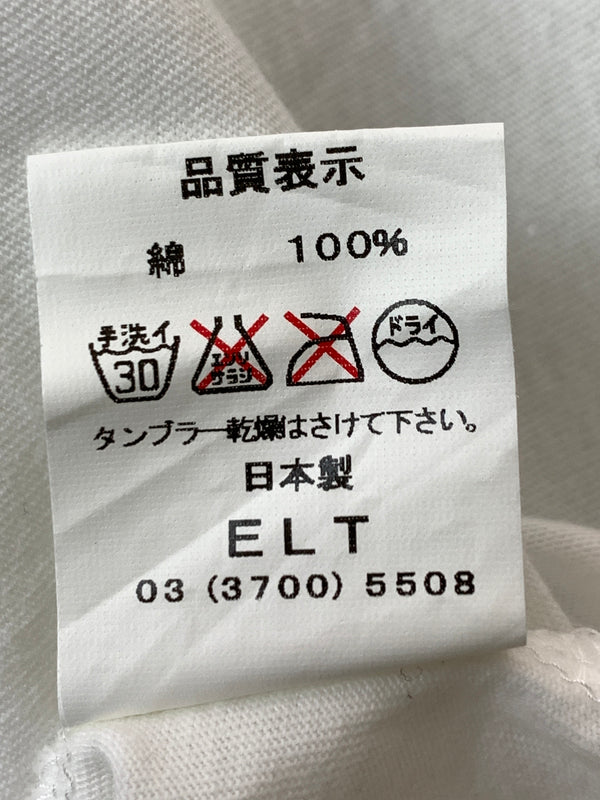 【中古品】【メンズ】 LET IT RIDE レットイットライド ×GOODENOUGH グッドイナフ PRINT TEE 七分袖 142-260531-AS-32-min サイズ：L カラー：ホワイト/ブラック 万代Net店