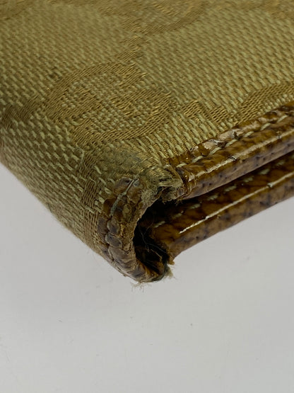 【中古品】【メンズ/レディース】 GUCCI グッチ GGライン Wホックキャンバス 二つ折り財布 115090 181-260713-KS-14-min カラー：ベージュ/ブラウン 万代Net店
