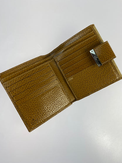 【中古品】【メンズ/レディース】 GUCCI グッチ GGライン Wホックキャンバス 二つ折り財布 115090 181-260713-KS-14-min カラー：ベージュ/ブラウン 万代Net店
