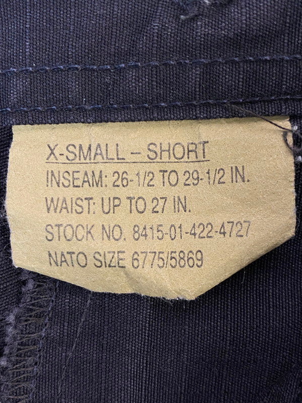【中古品】【メンズ】 U.S.ARMY ユーエスアーミー BDU PANTS SP0100-97-D-CB10 カーゴパンツ フィールドパンツ 90S 157-260606-kt-09-min サイズ：XS カラー：ブラック 万代Net店