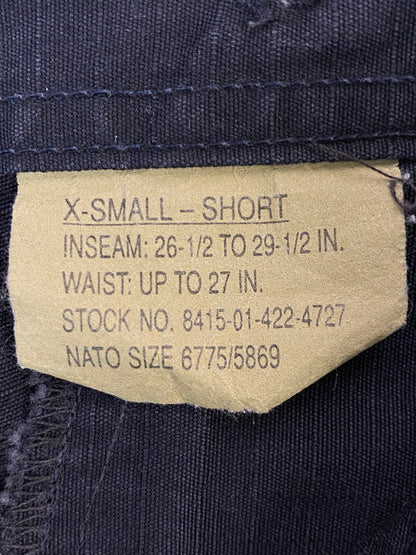 【中古品】【メンズ】 U.S.ARMY ユーエスアーミー BDU PANTS SP0100-97-D-CB10 カーゴパンツ フィールドパンツ 90S 157-260606-kt-09-min サイズ：XS カラー：ブラック 万代Net店