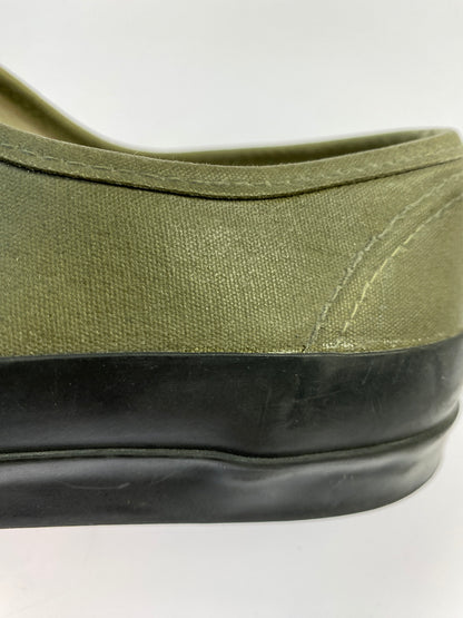 【中古品】【メンズ】 PEANUTS & CO ピーナッツアンドカンパニー × ADDICT CLOTHES アディクトクローズ WAXED COTTON P-DECK SHOES ワックスコットン デッキシューズ スニーカー メンズ 162-260524-em-13-min サイズ：10 カラー：カーキグリーン 万代Net店