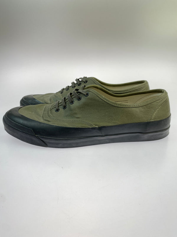 【中古品】【メンズ】 PEANUTS & CO ピーナッツアンドカンパニー × ADDICT CLOTHES アディクトクローズ WAXED COTTON P-DECK SHOES ワックスコットン デッキシューズ スニーカー メンズ 162-260524-em-13-min サイズ：10 カラー：カーキグリーン 万代Net店