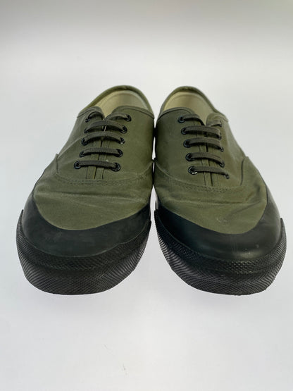 【中古品】【メンズ】 PEANUTS & CO ピーナッツアンドカンパニー × ADDICT CLOTHES アディクトクローズ WAXED COTTON P-DECK SHOES ワックスコットン デッキシューズ スニーカー メンズ 162-260524-em-13-min サイズ：10 カラー：カーキグリーン 万代Net店