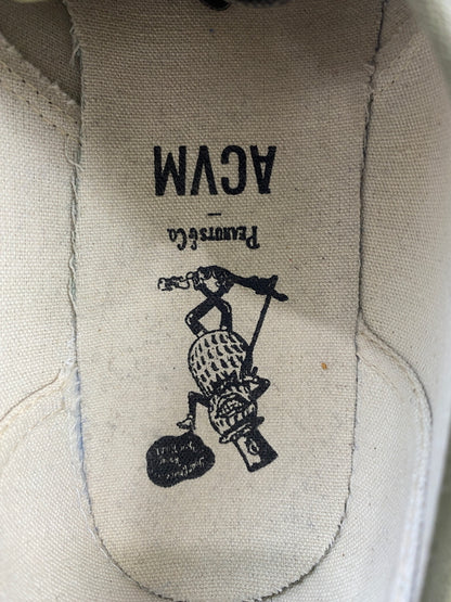 【中古品】【メンズ】 PEANUTS & CO ピーナッツアンドカンパニー × ADDICT CLOTHES アディクトクローズ WAXED COTTON P-DECK SHOES ワックスコットン デッキシューズ スニーカー メンズ 162-260524-em-13-min サイズ：10 カラー：カーキグリーン 万代Net店