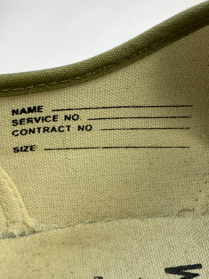 【中古品】【メンズ】 PEANUTS & CO ピーナッツアンドカンパニー × ADDICT CLOTHES アディクトクローズ WAXED COTTON P-DECK SHOES ワックスコットン デッキシューズ スニーカー メンズ 162-260524-em-13-min サイズ：10 カラー：カーキグリーン 万代Net店