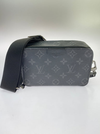 【中古品】【メンズ】 LOUIS VUITTON ルイ・ヴィトン M81260 モノグラム エクリプス アルファ・ウェアラブル ショルダーバッグ 179-260530-KS-11-min カラー：ブラック 万代Net店