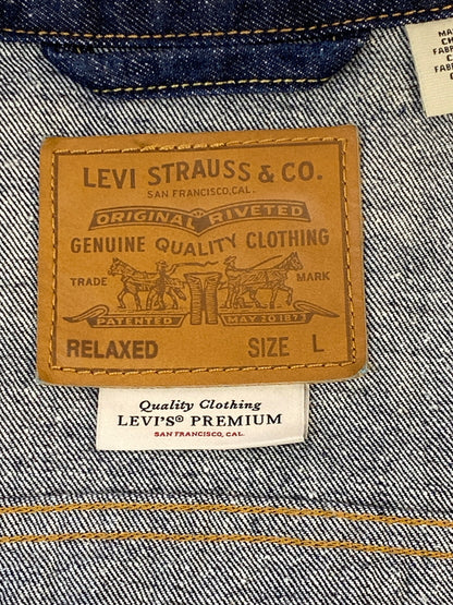 【中古品】【メンズ】 LEVI'S リーバイス TYPE 1 TRUCKER JACKET A3174-0002 タイプ 1 トラッカージャケット デニムジャケット ライトアウター 147-260529-yn-06-min サイズ：L カラー：インディゴ 万代Net店