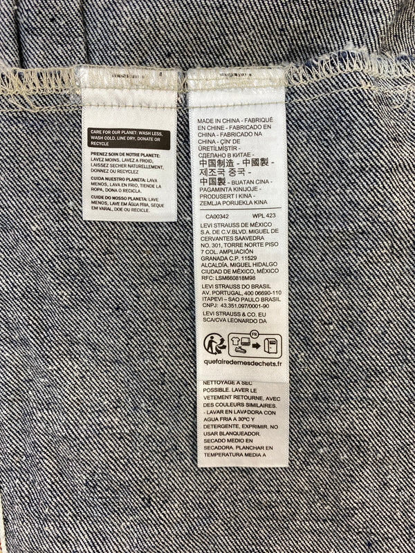 【中古品】【メンズ】 LEVI'S リーバイス TYPE 1 TRUCKER JACKET A3174-0002 タイプ 1 トラッカージャケット デニムジャケット ライトアウター 147-260529-yn-06-min サイズ：L カラー：インディゴ 万代Net店
