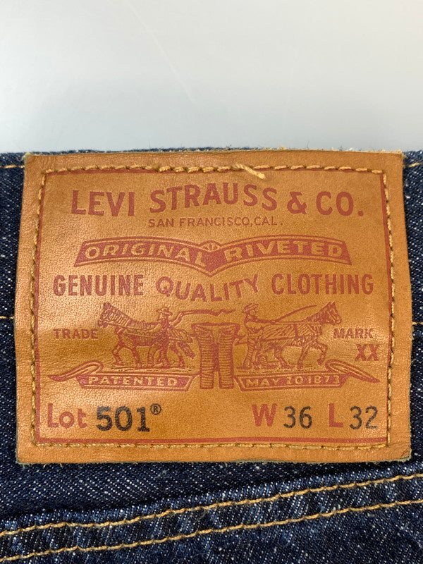 【中古品】【メンズ】 LEVI'S リーバイス 501DENIM PANTS INDIGO 00501-3377 501デニムパンツ メンズ ボトムス ジーンズ ジーパン 158-260612-em-03-min サイズ：W36×L32 カラー：インディゴブルー 万代Net店