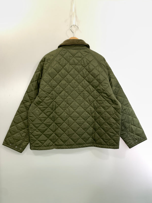 【中古美品】【メンズ】 BARBOUR バーブァー TRANSPORT QUILTED JACKET 242MQU1796 トランスポート キルティング ジャケット アウター 144-260526-jt-15-min サイズ：38 カラー：オリーブ 万代Net店