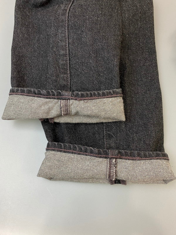 【中古品】【メンズ】 FENG CHEN WANG × LEVI'S フェン・チェン・ワン リーバイス DENIM PANT デニムパンツ 刺繍 153-260606-kt-10-min サイズ：W31 カラー：ブラック 万代Net店