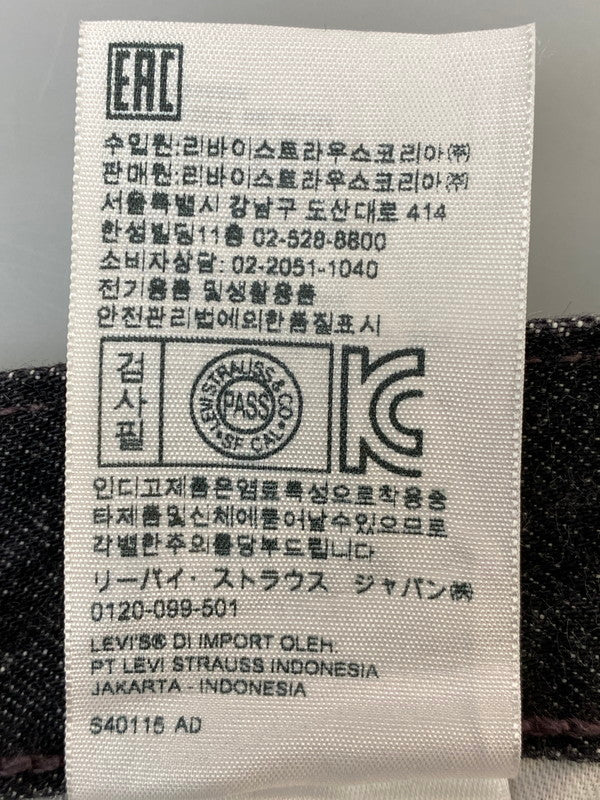 【中古品】【メンズ】 FENG CHEN WANG × LEVI'S フェン・チェン・ワン リーバイス DENIM PANT デニムパンツ 刺繍 153-260606-kt-10-min サイズ：W31 カラー：ブラック 万代Net店