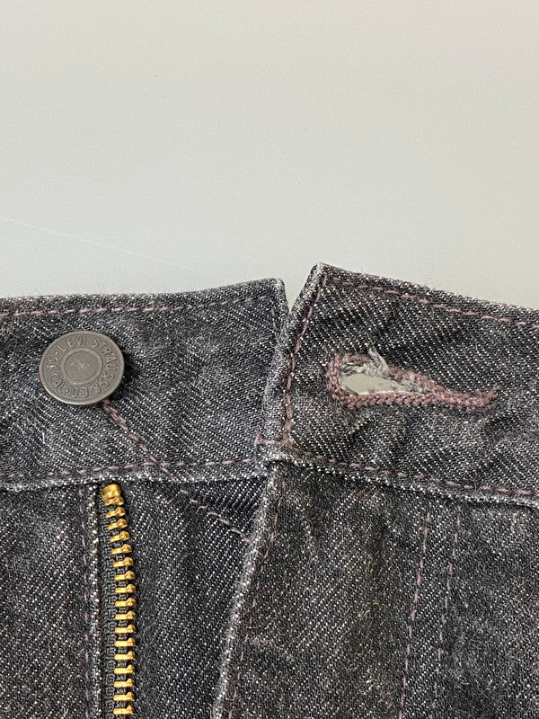 【中古品】【メンズ】 FENG CHEN WANG × LEVI'S フェン・チェン・ワン リーバイス DENIM PANT デニムパンツ 刺繍 153-260606-kt-10-min サイズ：W31 カラー：ブラック 万代Net店