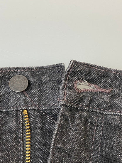 【中古品】【メンズ】 FENG CHEN WANG × LEVI'S フェン・チェン・ワン リーバイス DENIM PANT デニムパンツ 刺繍 153-260606-kt-10-min サイズ：W31 カラー：ブラック 万代Net店