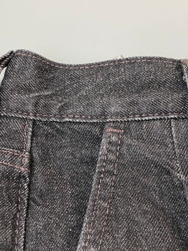 【中古品】【メンズ】 FENG CHEN WANG × LEVI'S フェン・チェン・ワン リーバイス DENIM PANT デニムパンツ 刺繍 153-260606-kt-10-min サイズ：W31 カラー：ブラック 万代Net店