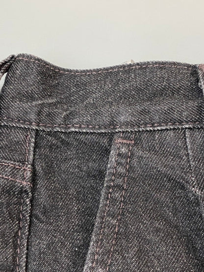 【中古品】【メンズ】 FENG CHEN WANG × LEVI'S フェン・チェン・ワン リーバイス DENIM PANT デニムパンツ 刺繍 153-260606-kt-10-min サイズ：W31 カラー：ブラック 万代Net店