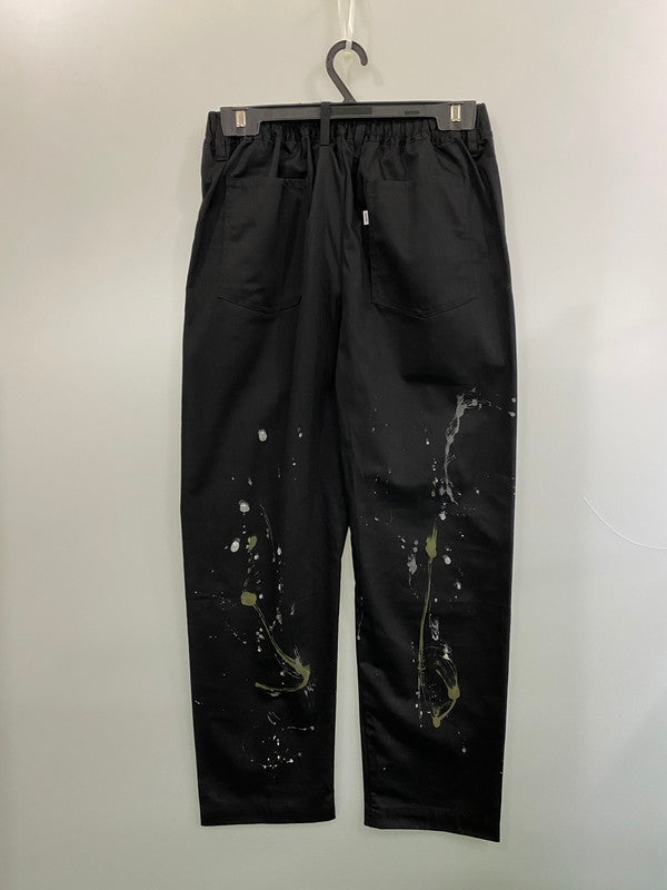 【中古品】【メンズ】 SAPEUR サプール PAINT PANT ペイントパンツ スケーター チノパン 153-260606-kt-07-min サイズ：L カラー：ブラック 万代Net店