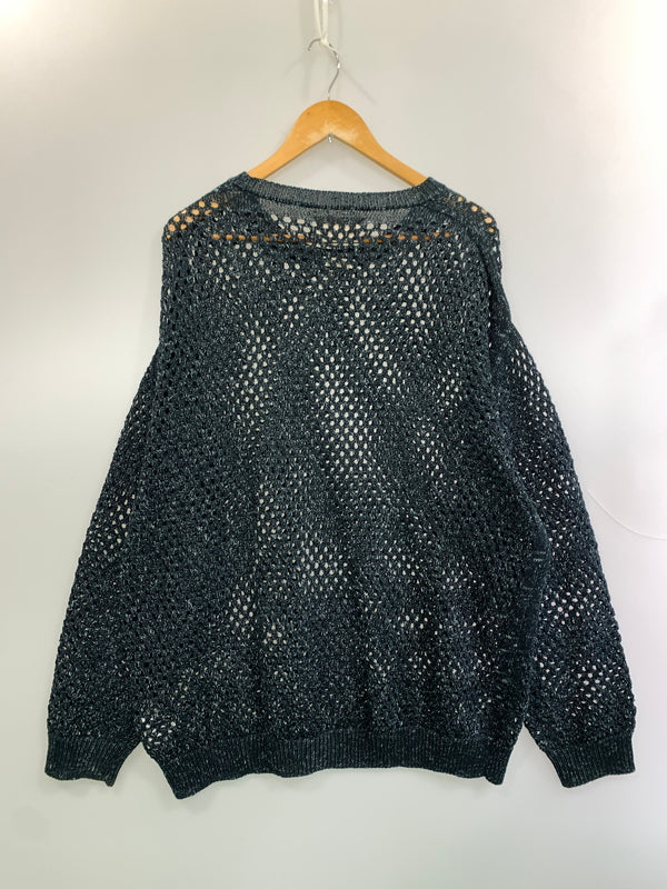 【中古品】【メンズ】 YOKE ヨーク MESHED KNIT CREWNECK YK22SS0346S メッシュニットクルーネック トップス 140-260529-yn-19-min サイズ：3 カラー：ネイビー 万代Net店
