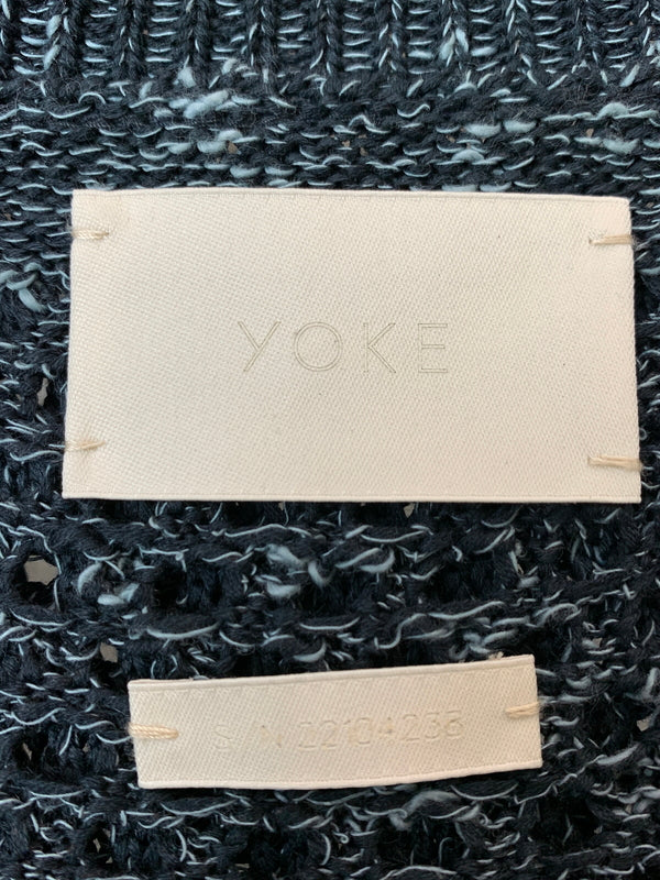 【中古品】【メンズ】 YOKE ヨーク MESHED KNIT CREWNECK YK22SS0346S メッシュニットクルーネック トップス 140-260529-yn-19-min サイズ：3 カラー：ネイビー 万代Net店
