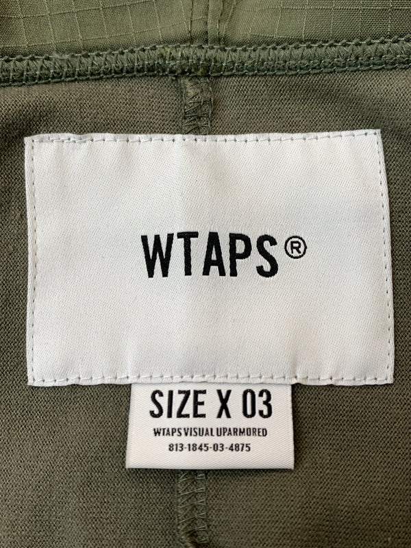 【中古品】【メンズ】 WTAPS ダブルタップス DRAG-ON TEE 181ATDT-CSM08 ハーフジッププルオーバー アノラックパーカー ライトアウター 142-260529-yn-20-min サイズ：03 カラー：オリーブグリーン 万代Net店