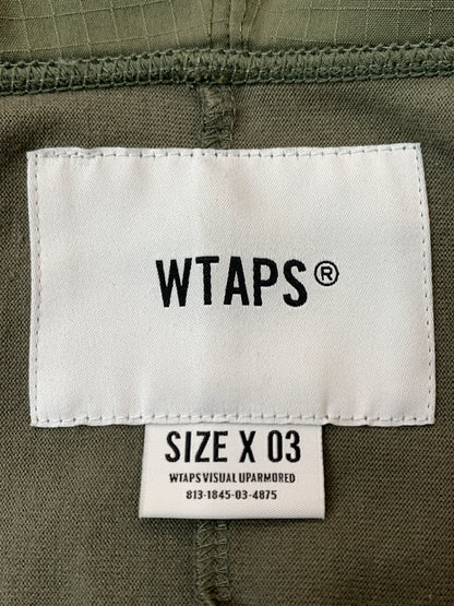 【中古品】【メンズ】 WTAPS ダブルタップス DRAG-ON TEE 181ATDT-CSM08 ハーフジッププルオーバー アノラックパーカー ライトアウター 142-260529-yn-20-min サイズ：03 カラー：オリーブグリーン 万代Net店