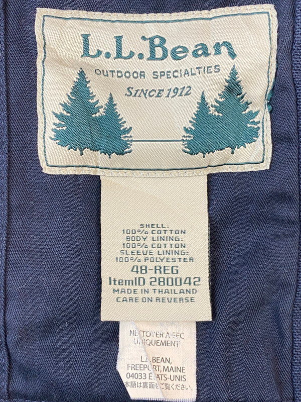 【中古品】【メンズ】 L.L.BEAN エルエルビーン TAILORED JACKET テーラードジャケット アウター 144-260605-kt-01-min サイズ：48 カラー：ネイビー 万代Net店