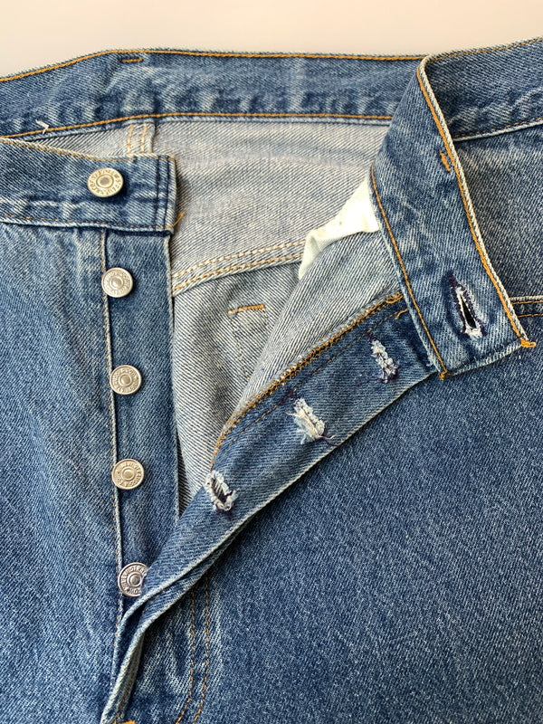 【中古品】【メンズ】 LEVI'S リーバイス 90's 501 DENIM PANTS 90年代 デニムパンツ ボトムス 157-260529-yn-25-min サイズ：W38 L34 カラー：インディゴ 万代Net店