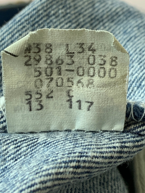 【中古品】【メンズ】 LEVI'S リーバイス 90's 501 DENIM PANTS 90年代 デニムパンツ ボトムス 157-260529-yn-25-min サイズ：W38 L34 カラー：インディゴ 万代Net店