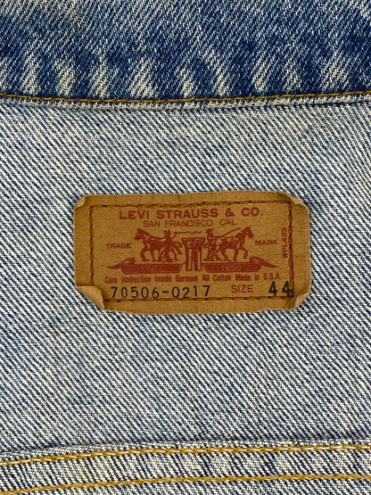 【中古品】【メンズ】 LEVI'S リーバイス 80-90's DENIM JACKET 70506 80-90年代 デニムジャケット ライトアウター 146-260529-yn-05-min サイズ：44 カラー：ライトインディゴ 万代Net店