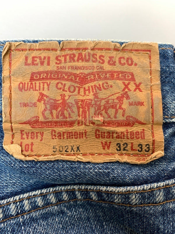 【中古品】【メンズ】 LEVI'S リーバイス 502XX DENIM PANTS デニムパンツ 日本製 ボトムス 157-260529-yn-26-min サイズ：W32 L33 カラー：インディゴ 万代Net店
