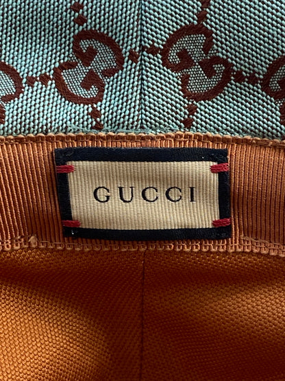 【中古品】【レディース】 GUCCI グッチ GGキャンバス バケットハット 748476 4HG62 帽子 183-260523-kk-16-min サイズ：L/59cm カラー：グリーン系 万代Net店