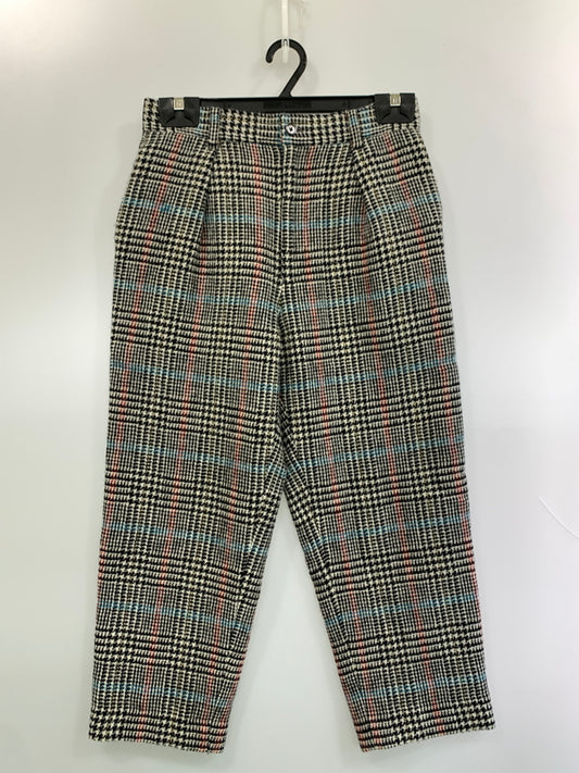 【中古品】【メンズ】 MARKAWARE マーカウェア CLASSIC FIT TROUSERS ORGANIC WOOL CHECK SERGE A19C-02PT02C クラシック フィット トラウザーズ オーガニック ウール チェック サージ パンツ ボトムス 151-260529-yn-32-min サイズ：2 カラー：ブラック 万代Net店