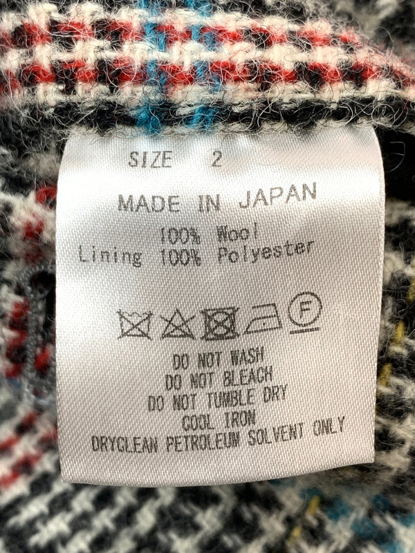 【中古品】【メンズ】 MARKAWARE マーカウェア CLASSIC FIT TROUSERS ORGANIC WOOL CHECK SERGE A19C-02PT02C クラシック フィット トラウザーズ オーガニック ウール チェック サージ パンツ ボトムス 151-260529-yn-32-min サイズ：2 カラー：ブラック 万代Net店