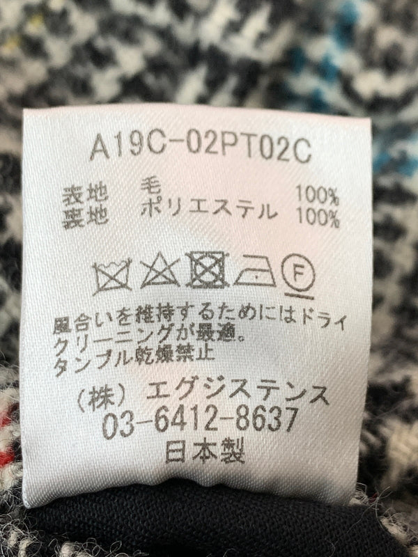 【中古品】【メンズ】 MARKAWARE マーカウェア CLASSIC FIT TROUSERS ORGANIC WOOL CHECK SERGE A19C-02PT02C クラシック フィット トラウザーズ オーガニック ウール チェック サージ パンツ ボトムス 151-260529-yn-32-min サイズ：2 カラー：ブラック 万代Net店