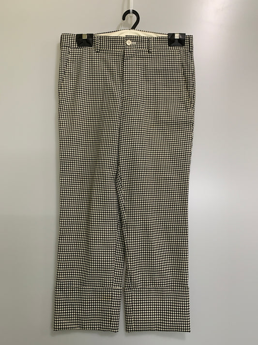 【中古品】【メンズ】 COMME DES GARCONS HOMME PLUS コムデギャルソンオムプリュス PI-P034 WOOL CHECK SLACKS ウールチェックスラックス ボトムス 151-260531-AS-2-min サイズ：Sリーバイス カラー：ブラック/ホワイト 万代Net店