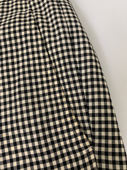 【中古品】【メンズ】 COMME DES GARCONS HOMME PLUS コムデギャルソンオムプリュス PI-P034 WOOL CHECK SLACKS ウールチェックスラックス ボトムス 151-260531-AS-2-min サイズ：Sリーバイス カラー：ブラック/ホワイト 万代Net店