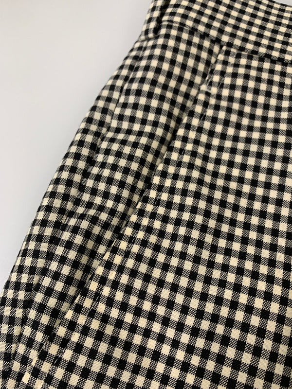 【中古品】【メンズ】 COMME DES GARCONS HOMME PLUS コムデギャルソンオムプリュス PI-P034 WOOL CHECK SLACKS ウールチェックスラックス ボトムス 151-260531-AS-2-min サイズ：Sリーバイス カラー：ブラック/ホワイト 万代Net店