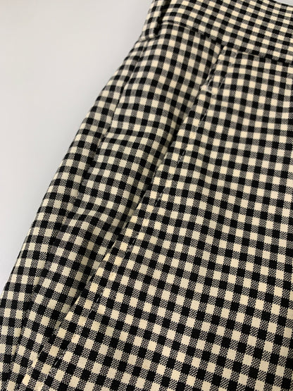 【中古品】【メンズ】 COMME DES GARCONS HOMME PLUS コムデギャルソンオムプリュス PI-P034 WOOL CHECK SLACKS ウールチェックスラックス ボトムス 151-260531-AS-2-min サイズ：Sリーバイス カラー：ブラック/ホワイト 万代Net店