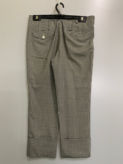 【中古品】【メンズ】 COMME DES GARCONS HOMME PLUS コムデギャルソンオムプリュス PI-P034 WOOL CHECK SLACKS ウールチェックスラックス ボトムス 151-260531-AS-2-min サイズ：Sリーバイス カラー：ブラック/ホワイト 万代Net店